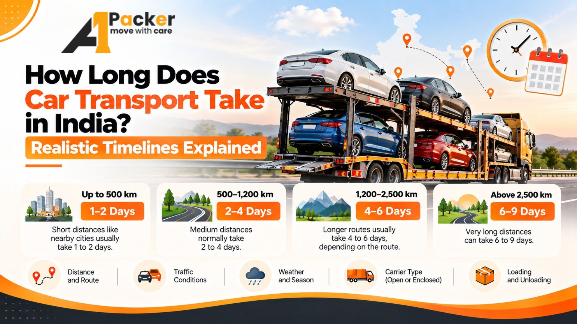 How Long Does Car Transport Take in India? Realistic Timelines Explained