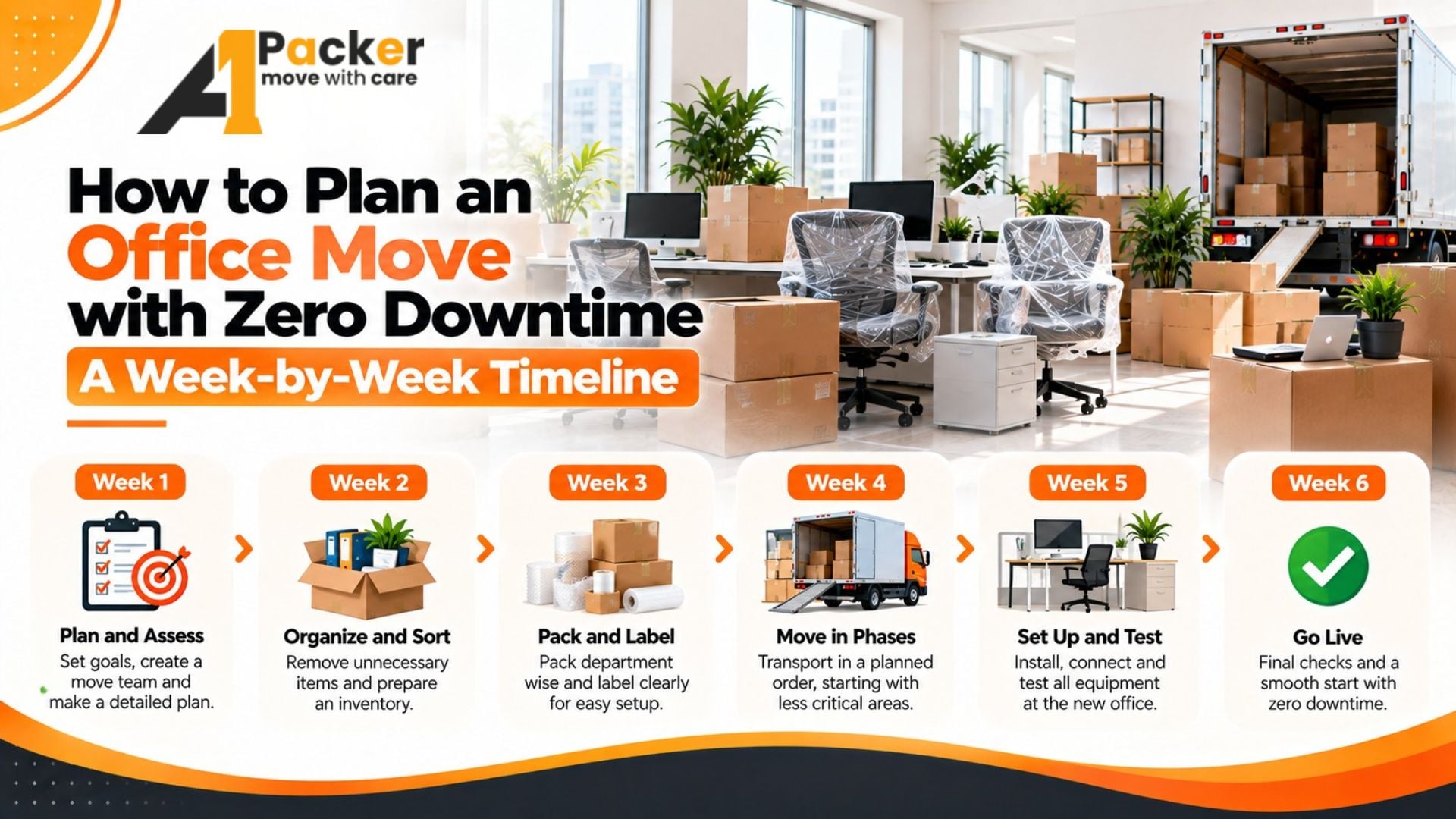 How to Plan an Office Move with Zero Downtime: A Week-by-Week Timeline
