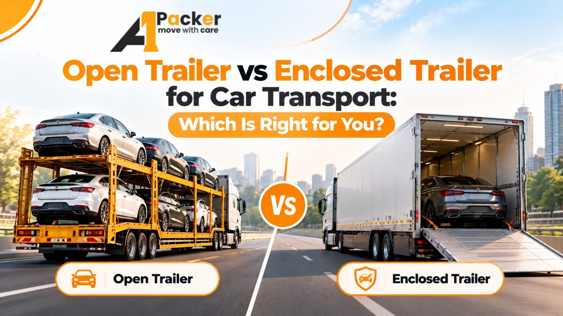 Open Trailer vs Enclosed Trailer for Car Transport: Which Is Right for You?