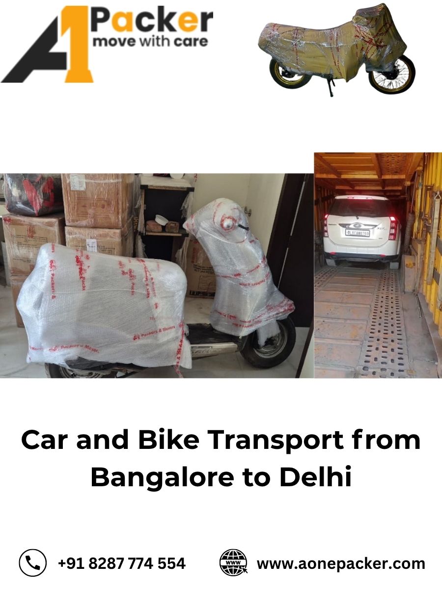 Car and Bike Transport from Bangalore to Delhi