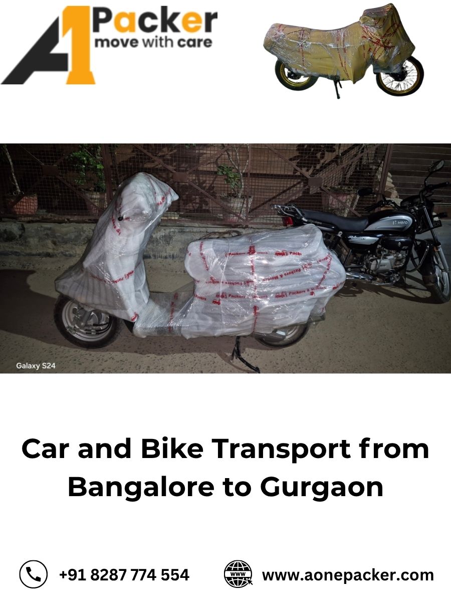 Car and Bike Transport from Bangalore to Gurgaon
