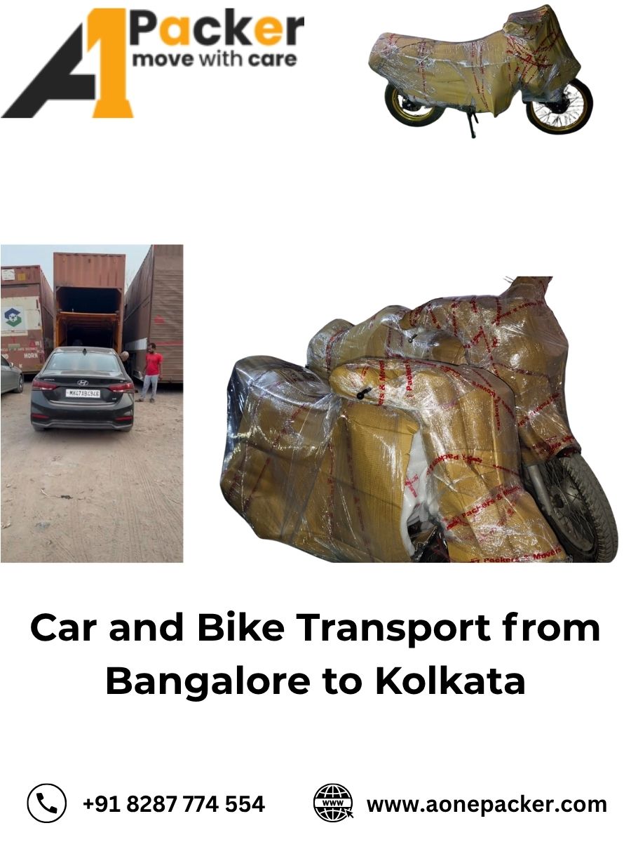 Car and Bike Transport from Bangalore to Kolkata