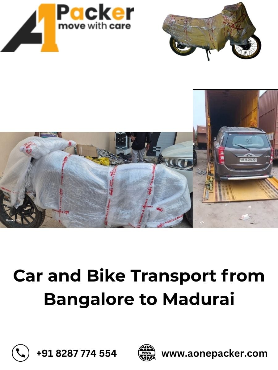 Car and Bike Transport from Bangalore to Madurai
