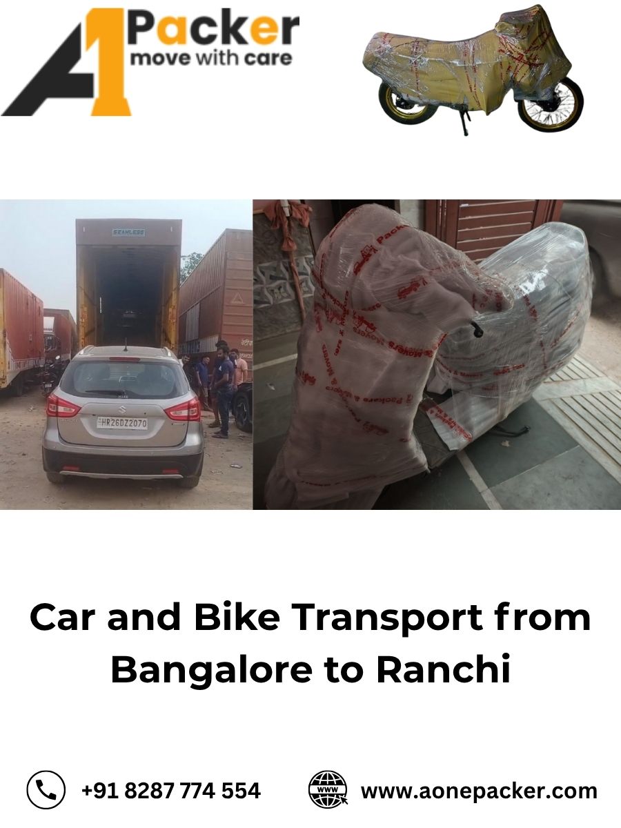 Car and Bike Transport from Bangalore to Ranchi