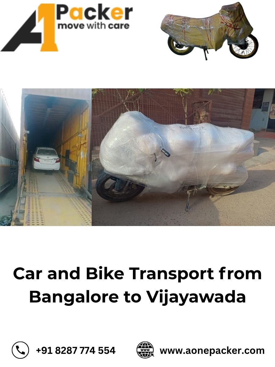 Car and Bike Transport from Bangalore to Vijayawada