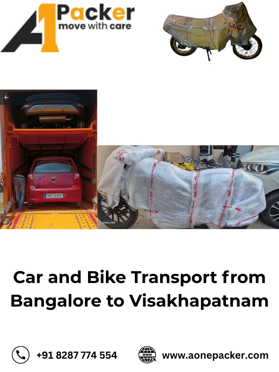 Car and Bike Transport from Bangalore to Visakhapatnam