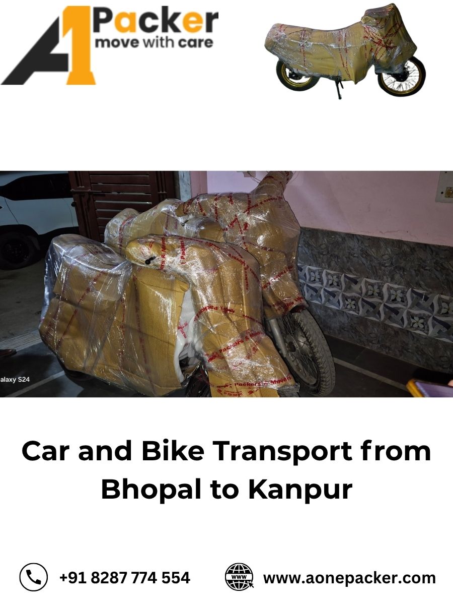 Car and Bike Transport from Bhopal to Kanpur