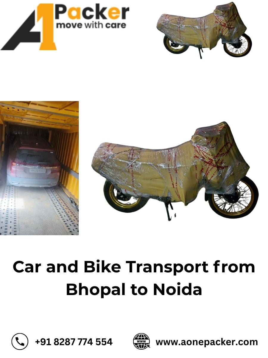 Car and Bike Transport from Bhopal to Noida