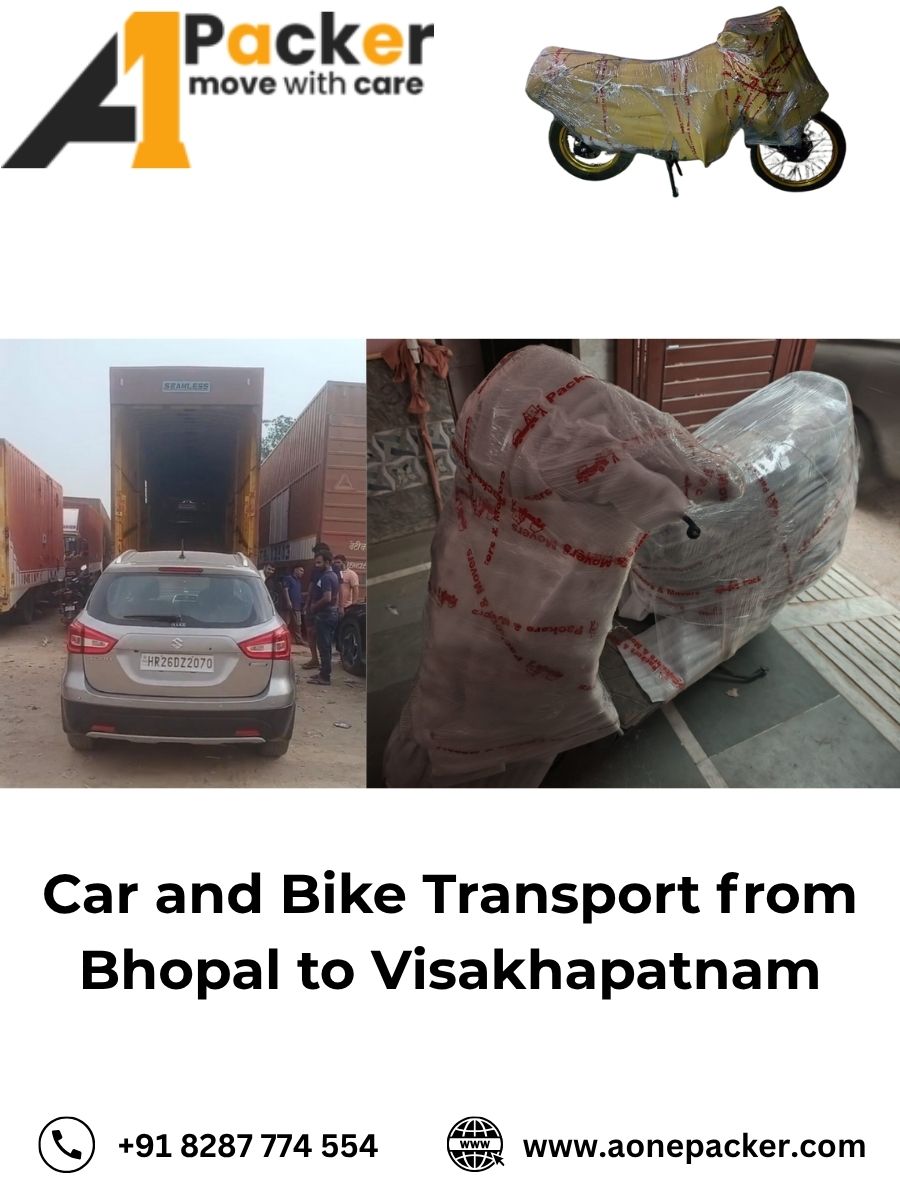 Car and Bike Transport from Bhopal to Visakhapatnam