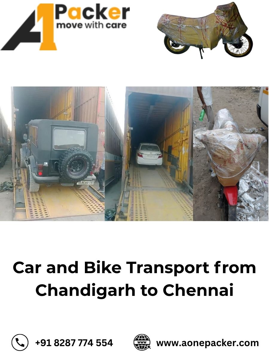 Car and Bike Transport from Chandigarh to Chennai