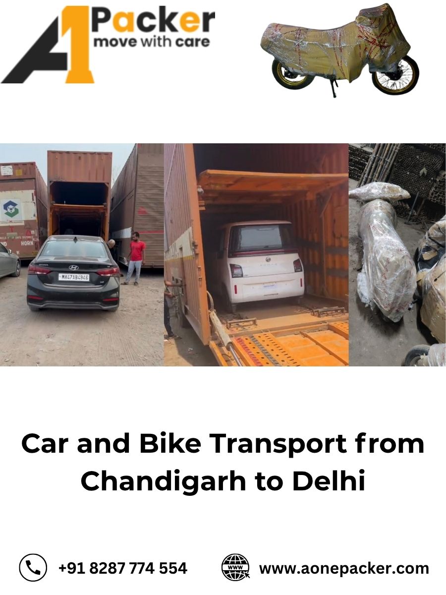 Car and Bike Transport from Chandigarh to Delhi