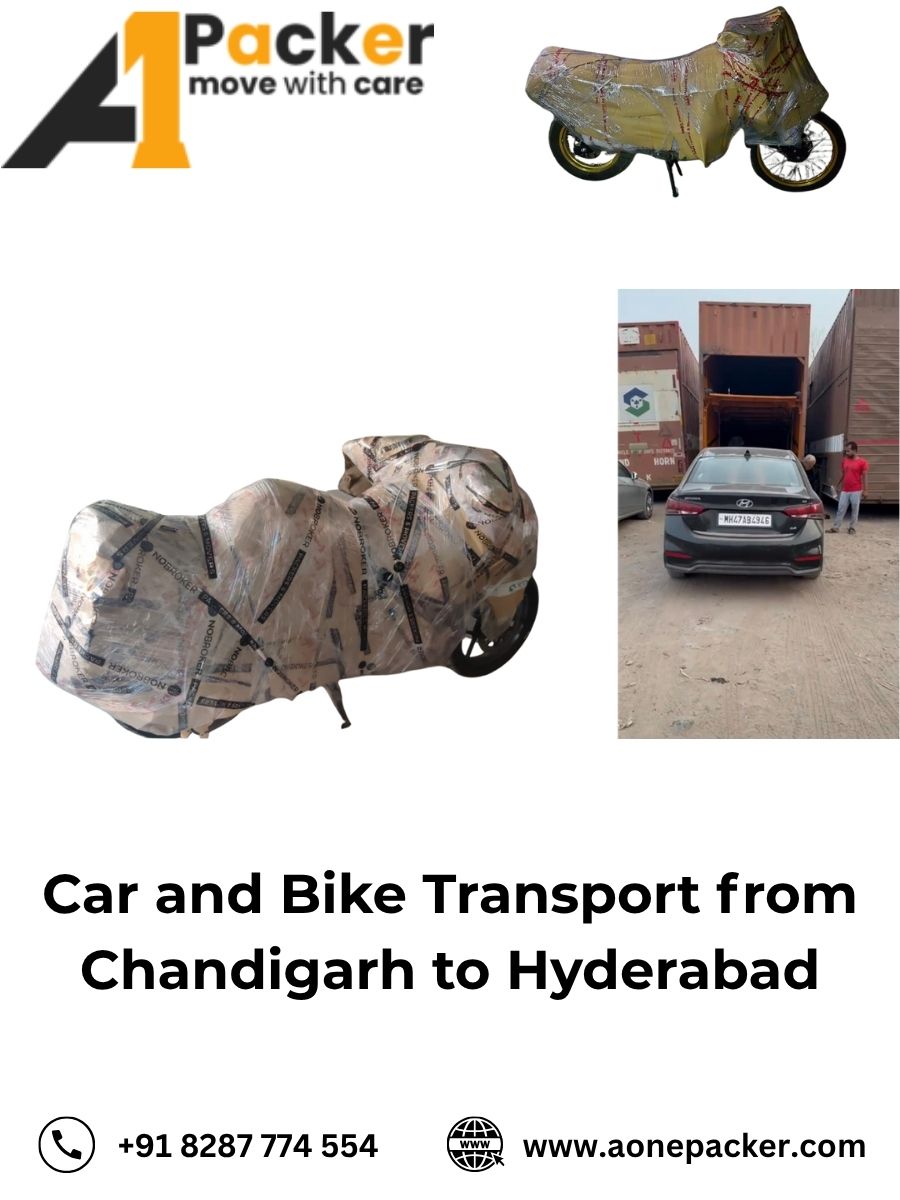 Car and Bike Transport from Chandigarh to Hyderabad
