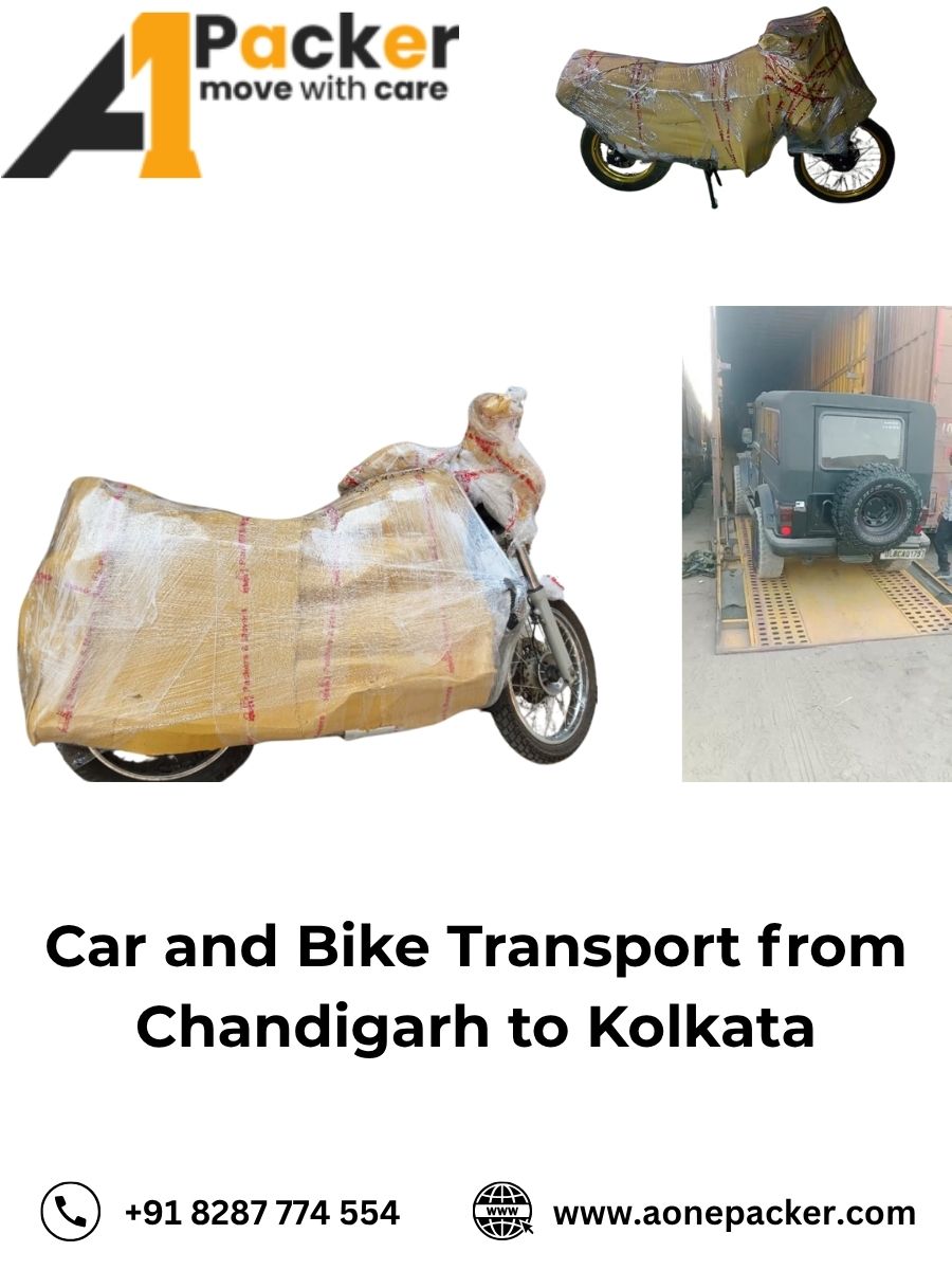 Car and Bike Transport from Chandigarh to Kolkata