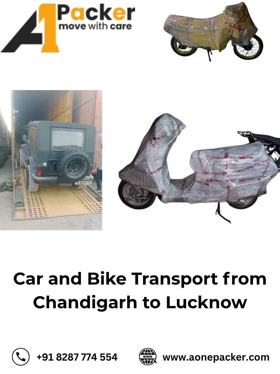 Car and Bike Transport from Chandigarh to Lucknow