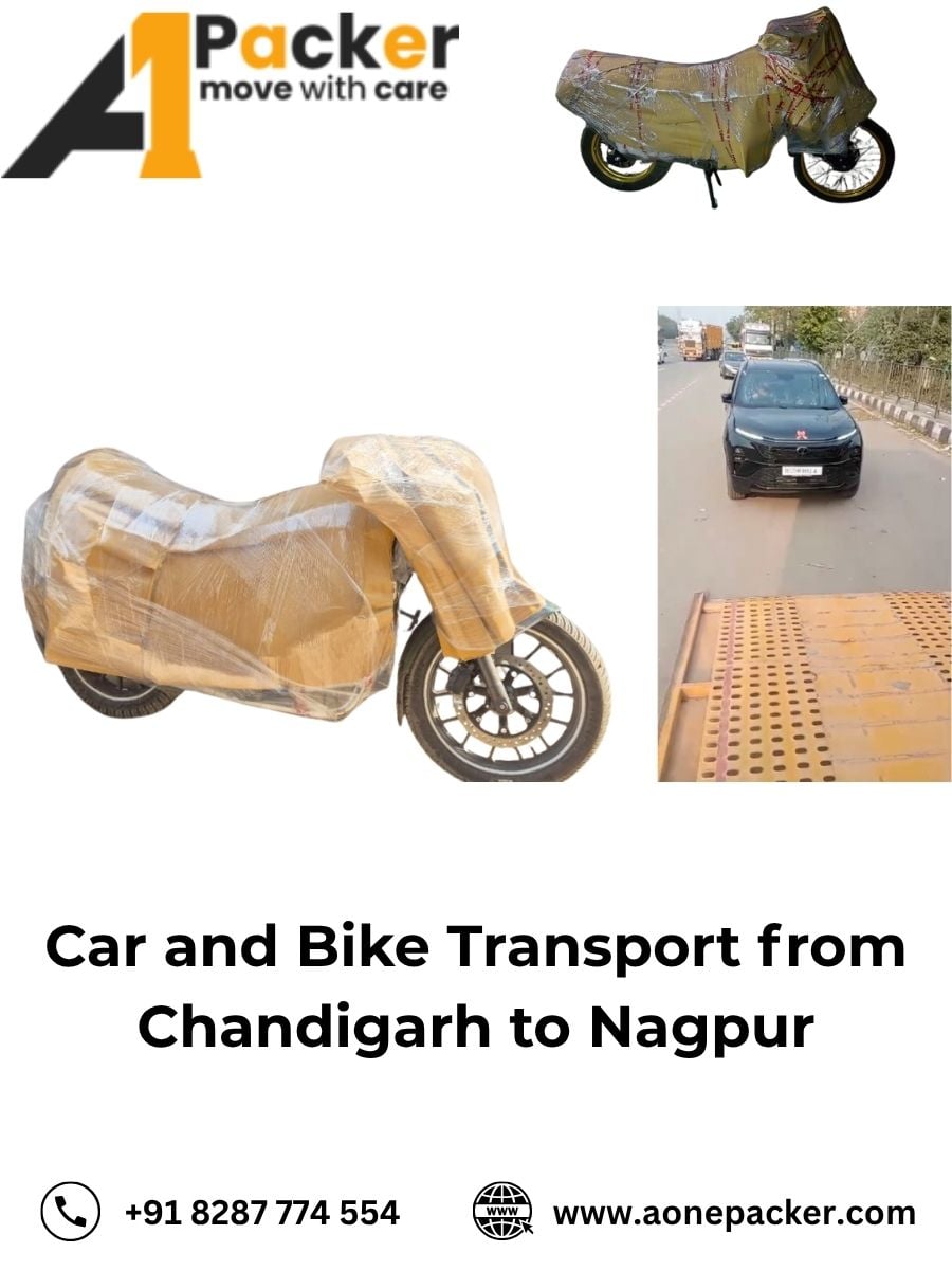 Car and Bike Transport from Chandigarh to Nagpur