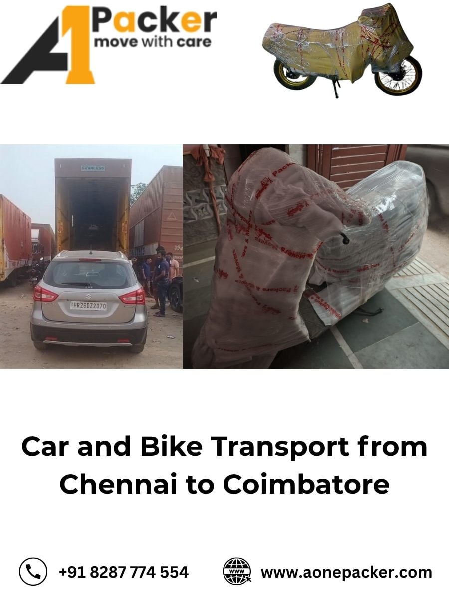 Car and Bike Transport from Chennai to Coimbatore