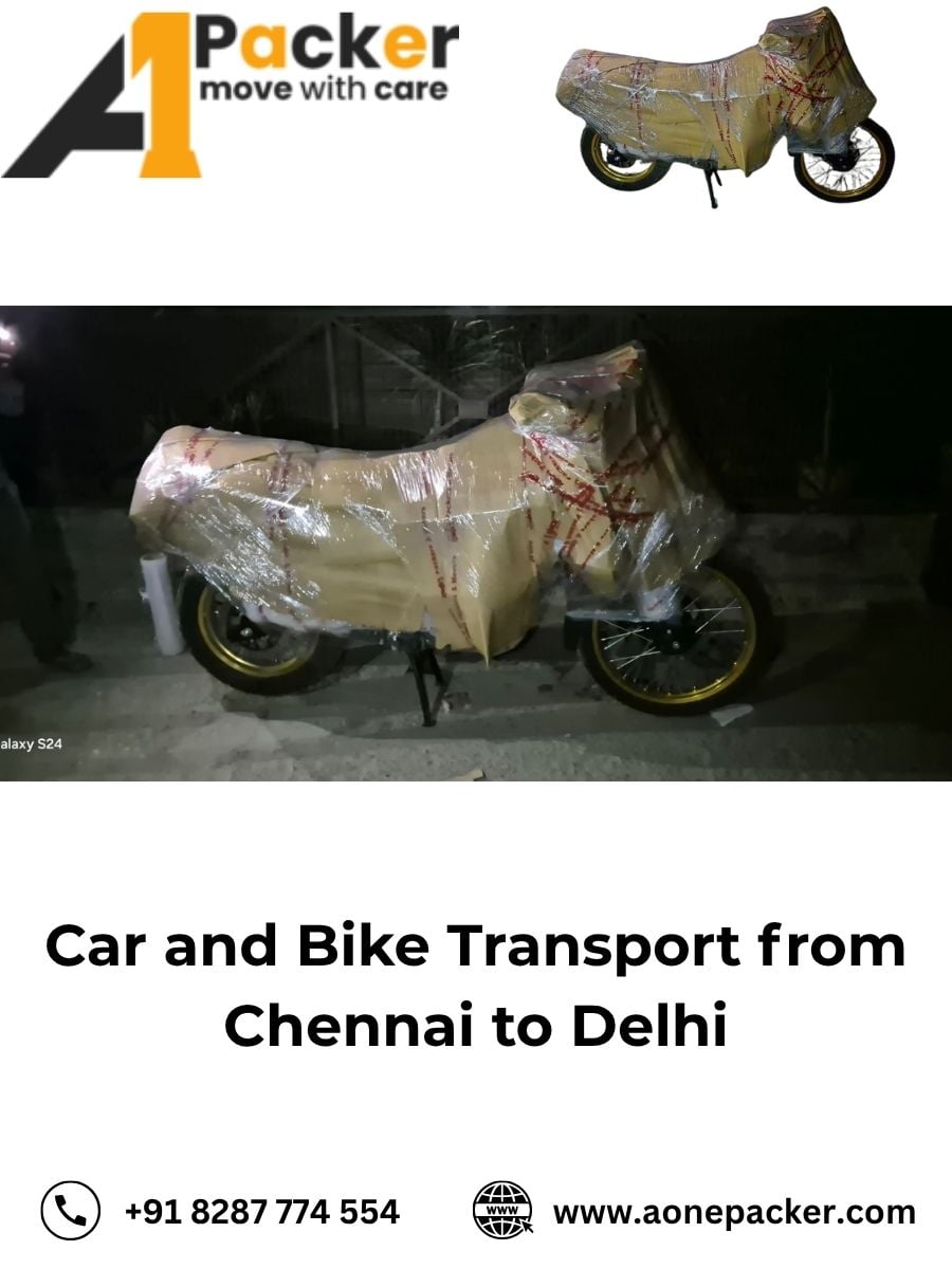 Car and Bike Transport from Chennai to Delhi