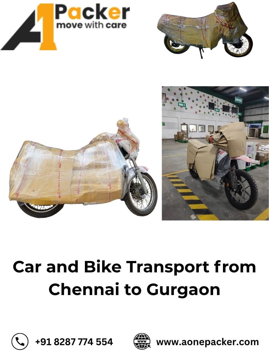 Car and Bike Transport from Chennai to Gurgaon