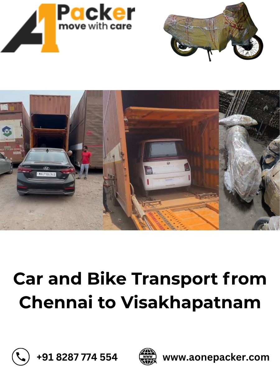 Car and Bike Transport from Chennai to Visakhapatnam