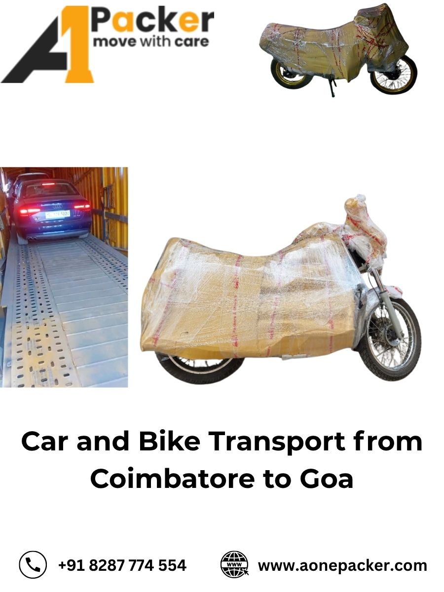 Car Transport Services from Coimbatore to Goa Aone Packer