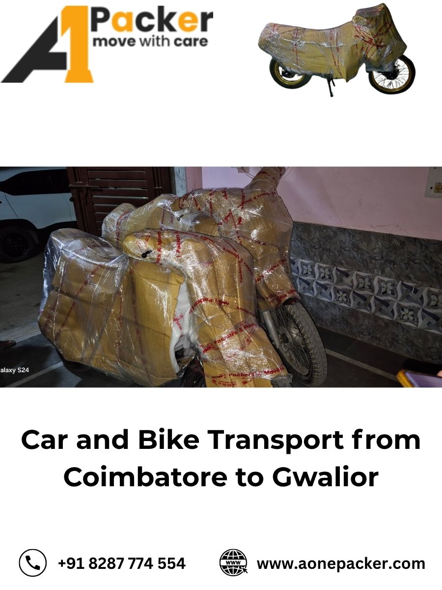 Car and Bike Transport from Coimbatore to Gwalior