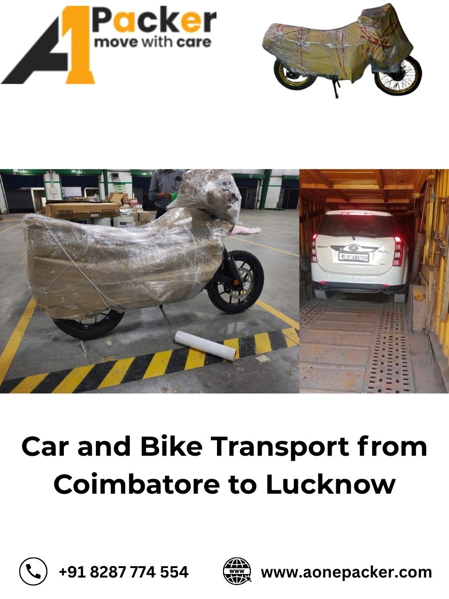 Car and Bike Transport from Coimbatore to Lucknow