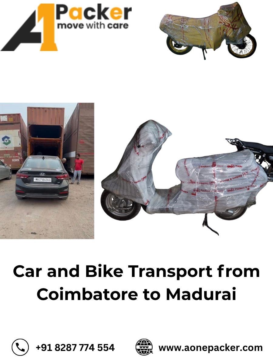 Car and Bike Transport from Coimbatore to Madurai
