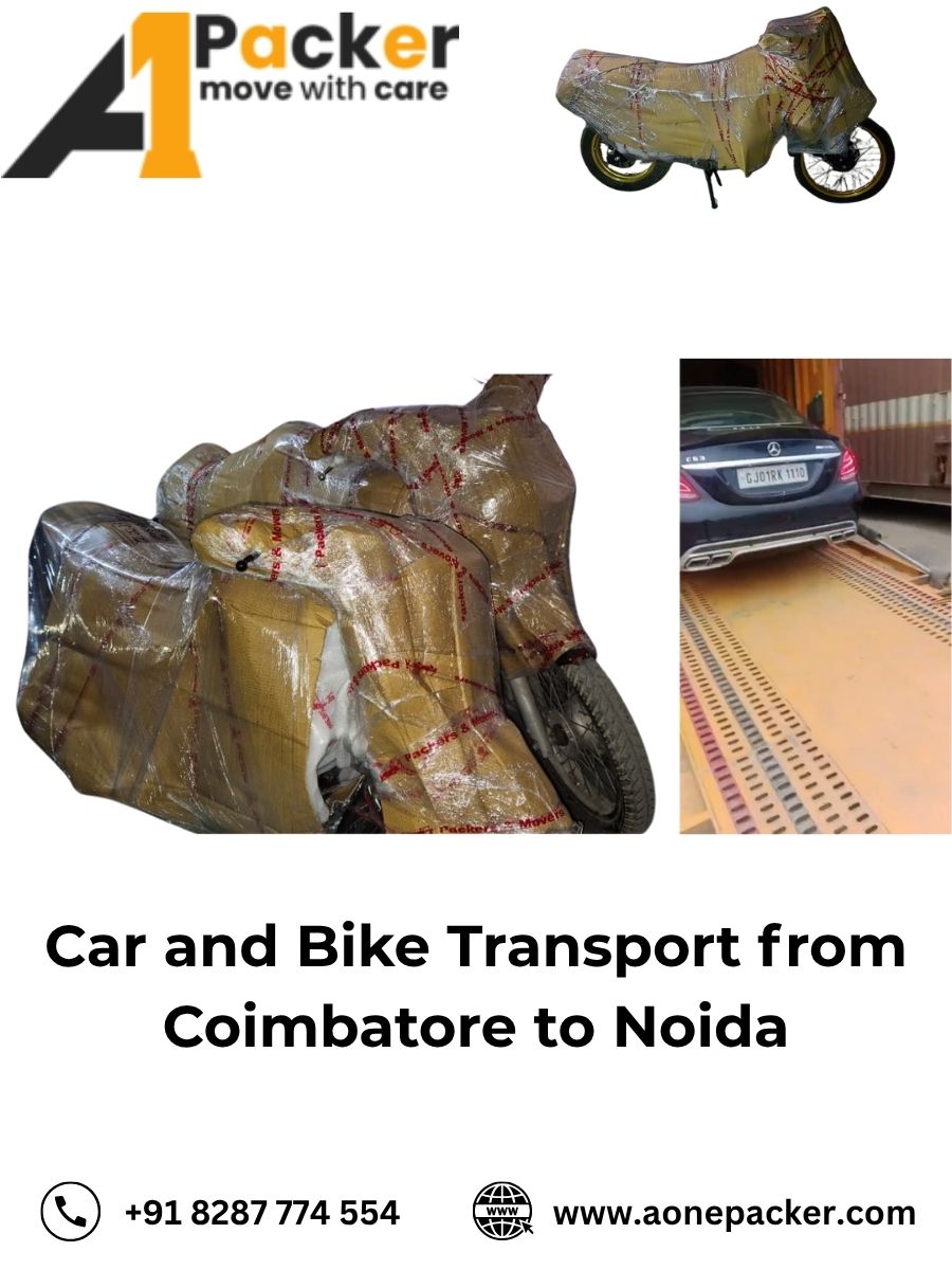 Car and Bike Transport from Coimbatore to Noida