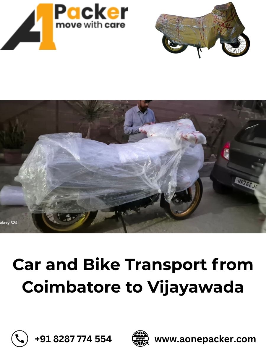 Car and Bike Transport from Coimbatore to Vijayawada