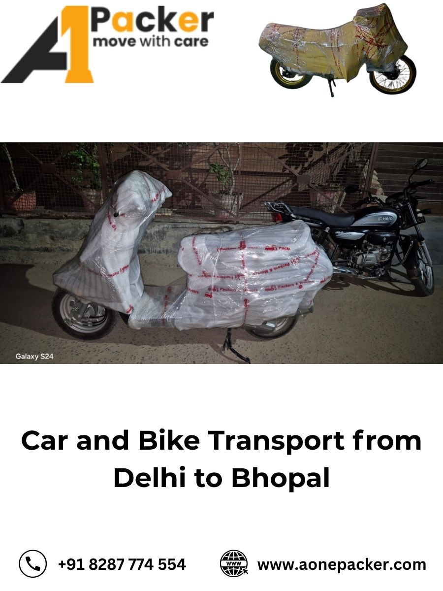 Car and Bike Transport from Delhi to Bhopal