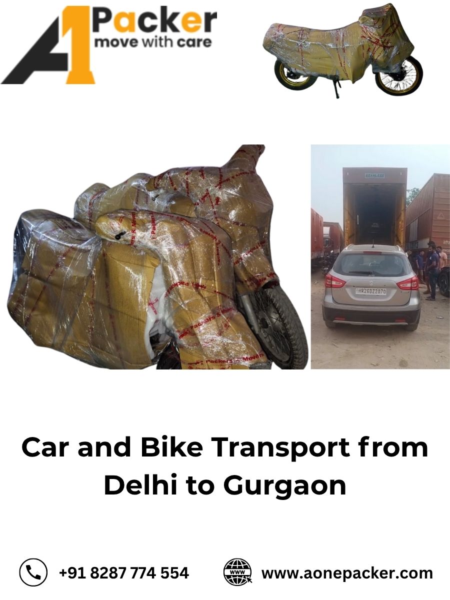 Car and Bike Transport from Delhi to Gurgaon