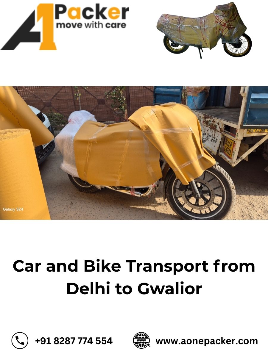 Car and Bike Transport from Delhi to Gwalior