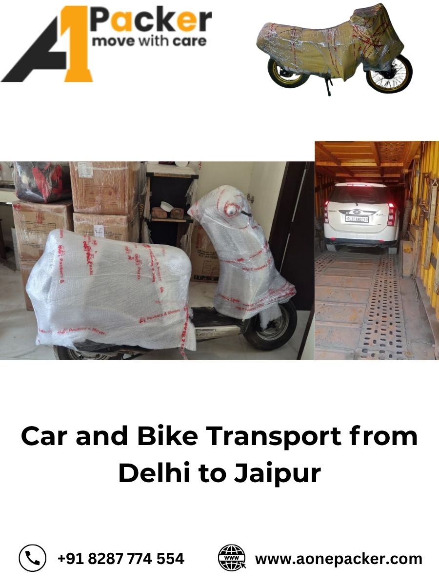 Car and Bike Transport from Delhi to Jaipur