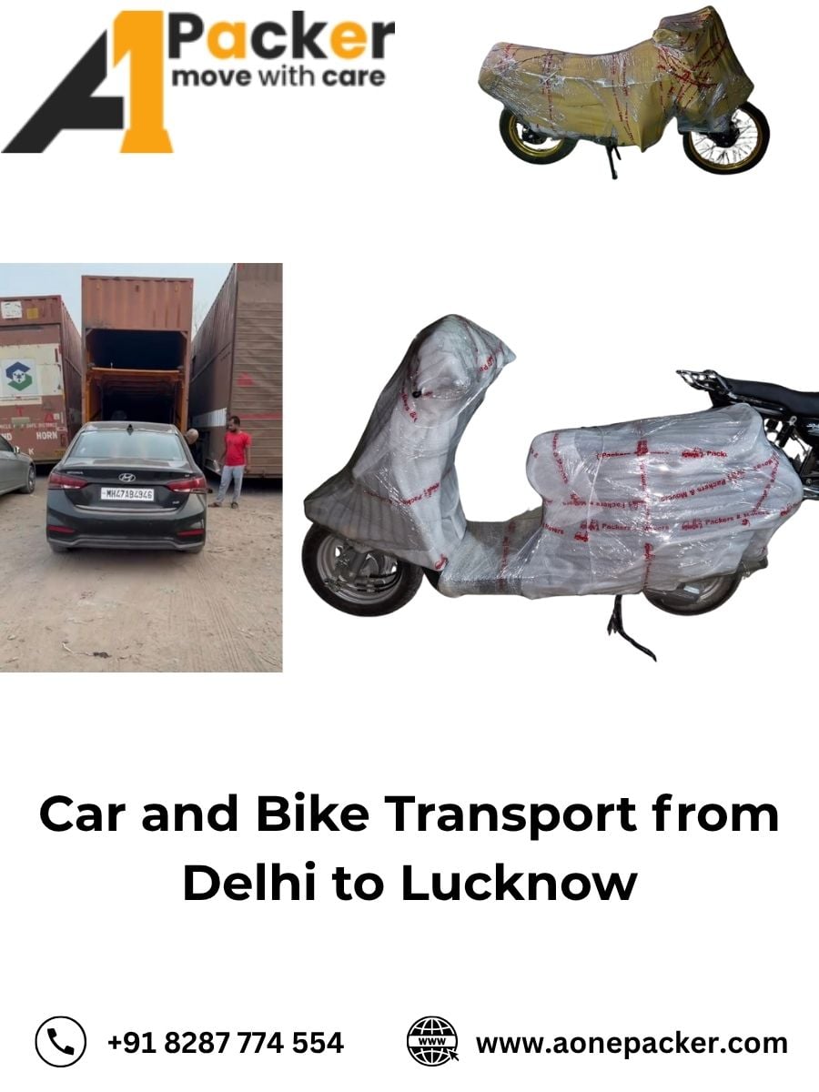 Car and Bike Transport from Delhi to Lucknow