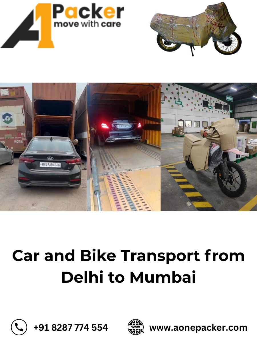 Car and Bike Transport from Delhi to Mumbai