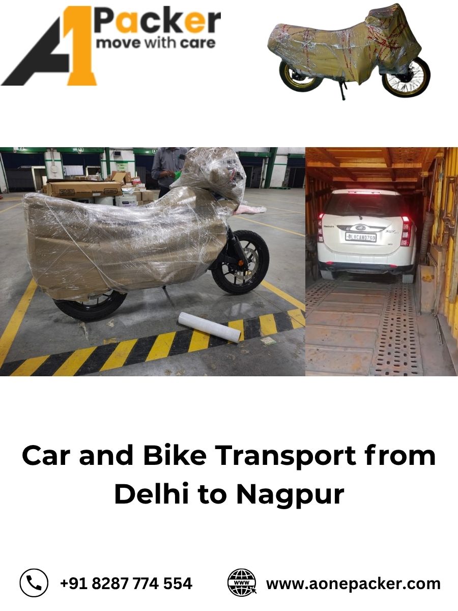 Car and Bike Transport from Delhi to Nagpur