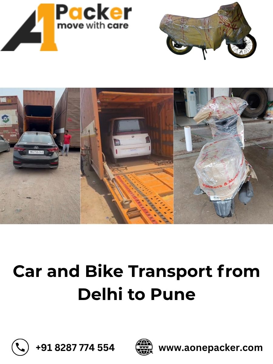 Car and Bike Transport from Delhi to Pune