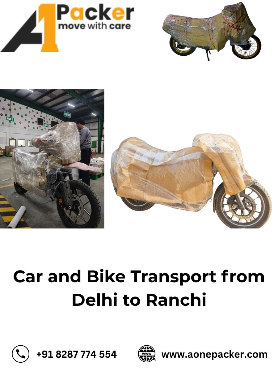 Car and Bike Transport from Delhi to Ranchi