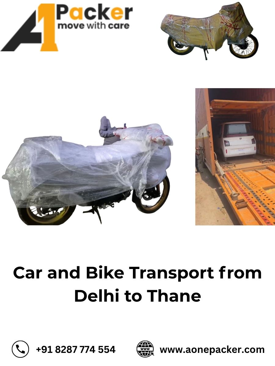 Car and Bike Transport from Delhi to Thane
