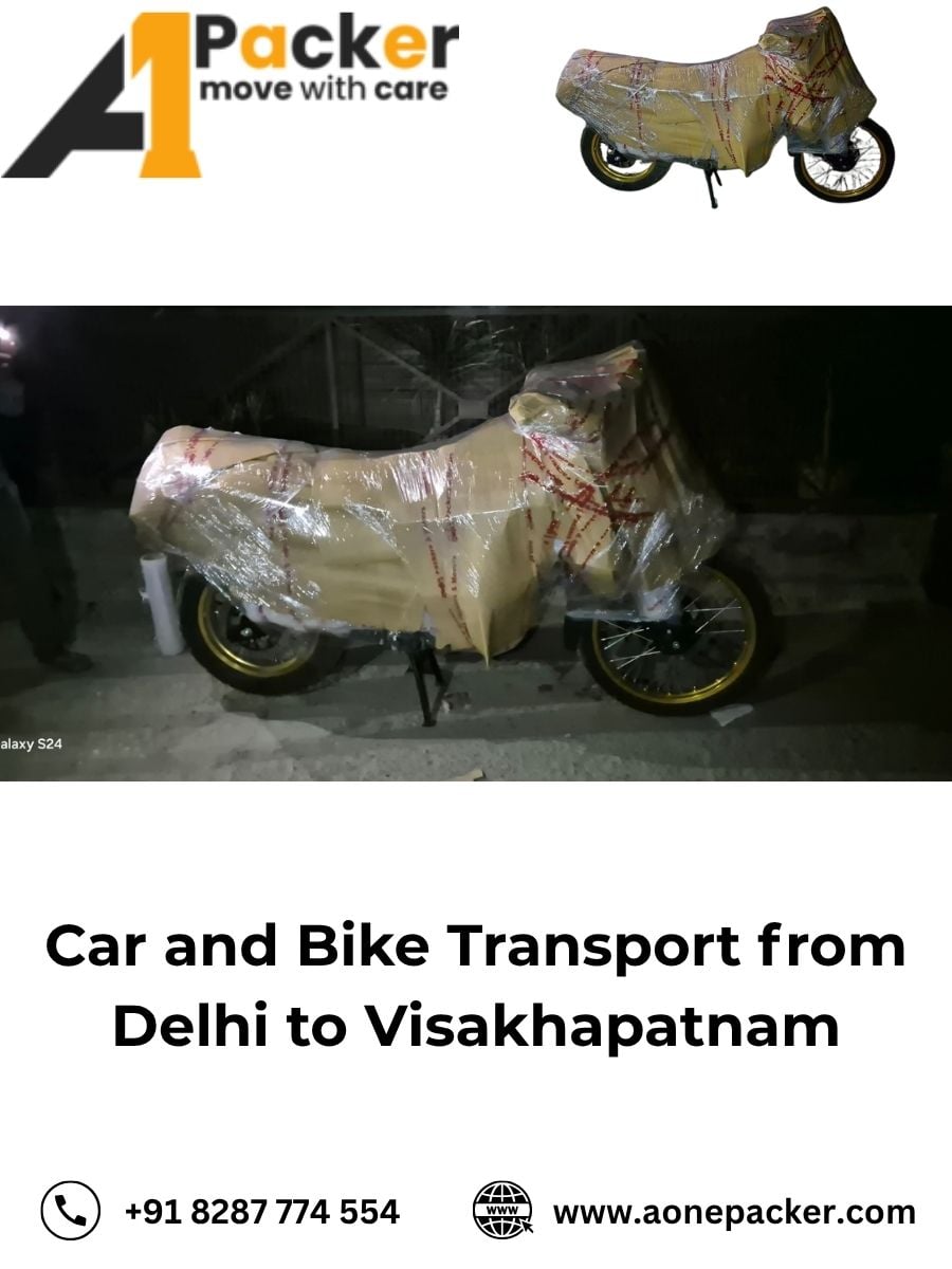 Car and Bike Transport from Delhi to Visakhapatnam