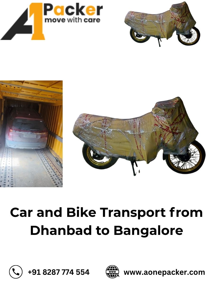 Car and Bike Transport from Dhanbad to Bangalore