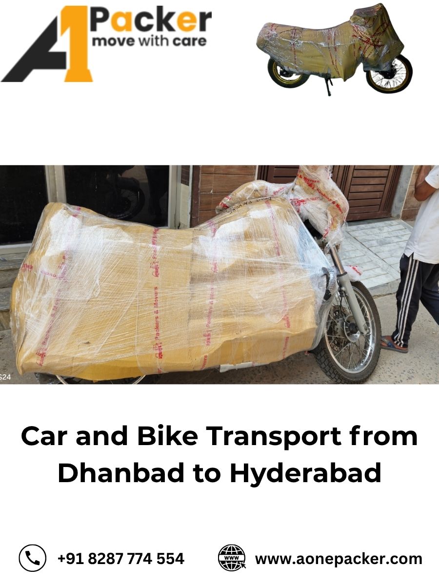 Car and Bike Transport from Dhanbad to Hyderabad