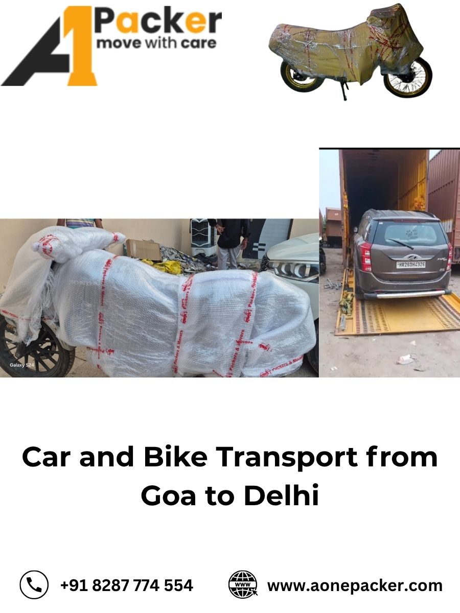 Car and Bike Transport from Goa to Delhi