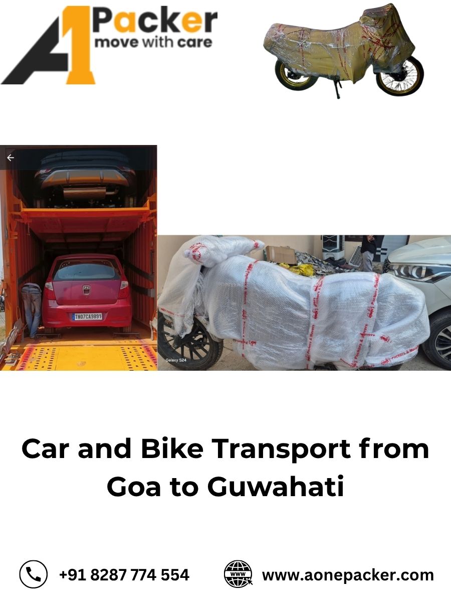 Car and Bike Transport from Goa to Guwahati