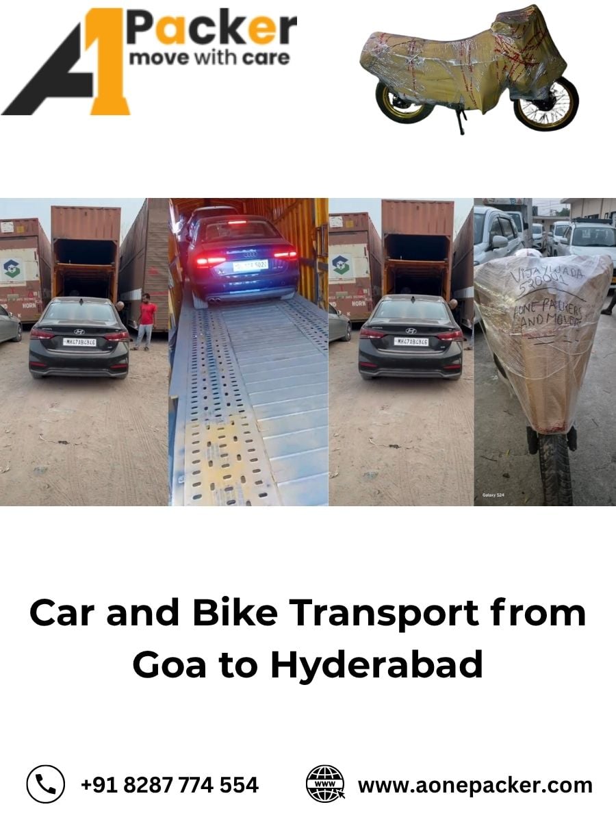 Car and Bike Transport from Goa to Hyderabad