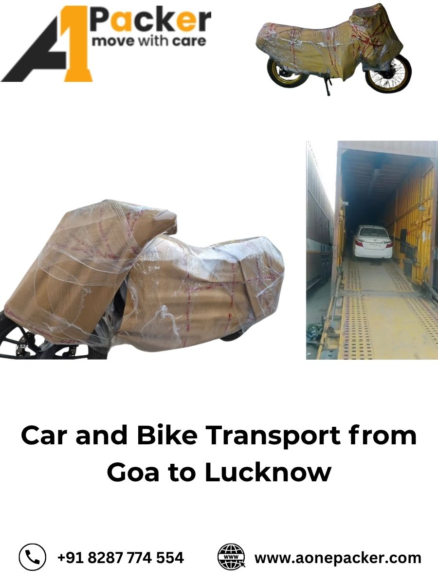 Car and Bike Transport from Goa to Lucknow