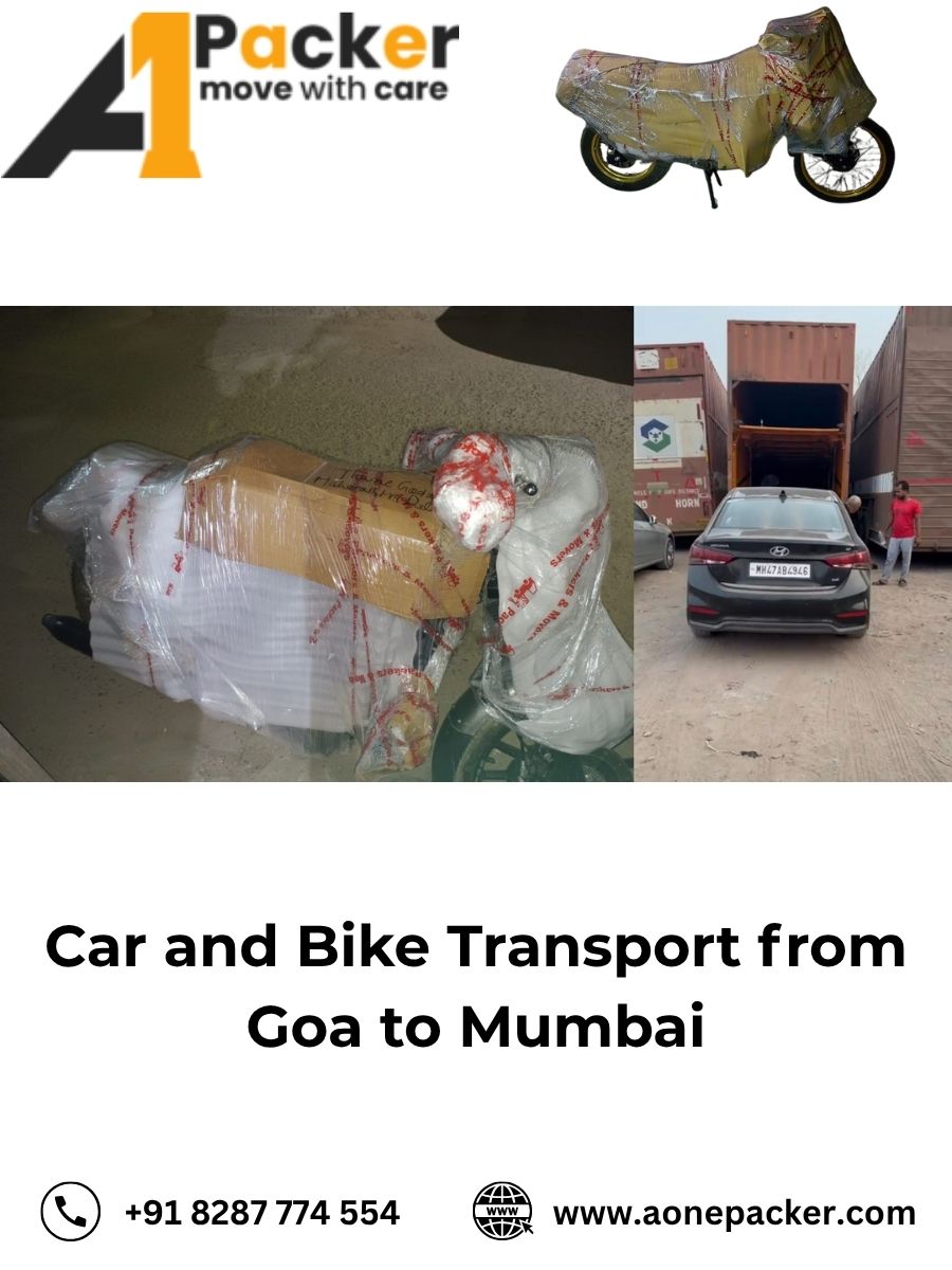 Car and Bike Transport from Goa to Mumbai