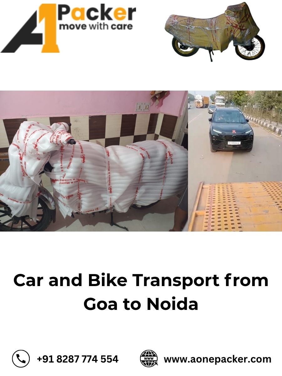 Car and Bike Transport from Goa to Noida