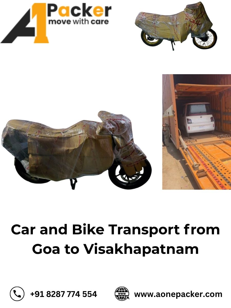 Car and Bike Transport from Goa to Visakhapatnam