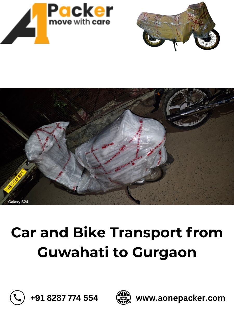 Car and Bike Transport from Guwahati to Gurgaon